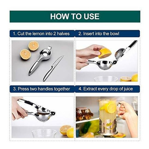 Exprimidor De Limón Ecuid Juicer Lime Squeejer Press G...