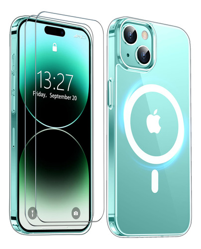 Funda iPhone 15 Plus, Compatible Magsafe, Transparente