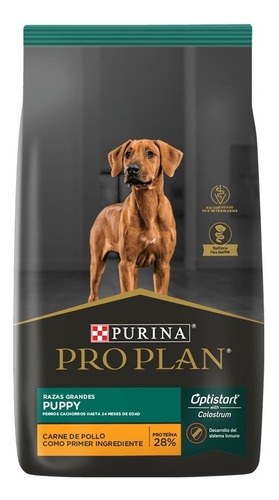 Alimento Pro Plan OptiStart  Pro Plan OptiStart Puppy para cachorro para cachorro filhote de raça grande sabor frango em sacola de 15kg