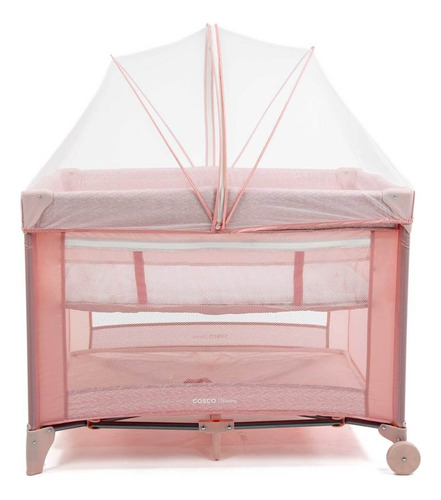 Cosco Kids Berço Portátil Nanny Cor Rosa Rajado