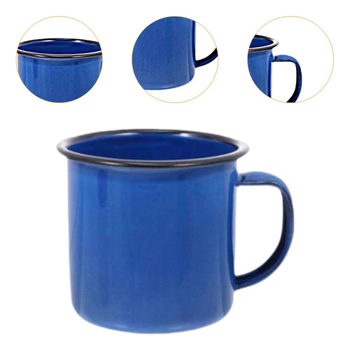 6 Taza De Café Esmaltada, Elegante, Fácil De Limpiar, Para