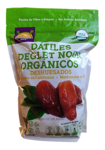 Dátiles Deshuesados Orgánicos 907 Gramos 