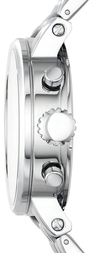 Reloj Fossil Es2198 Malla Plateado Bisel Plateado Fondo Blanco