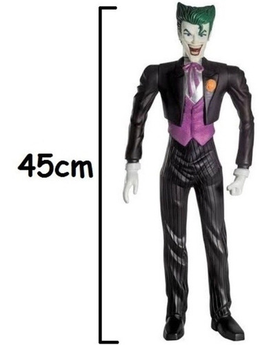 Boneco The Joker Coringa Clássico Dc Comics 45cm Mimo Toys 