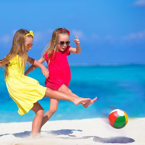 Artcreativity Arco Iris Inflables Balones De Playa - Pack De