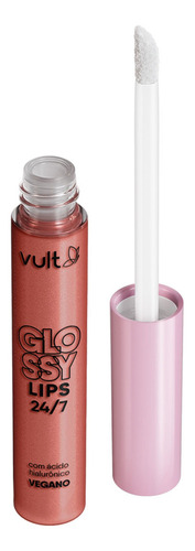 Vult Glossy Lips 24/7 Pêssego Cintilante - Gloss Labial 5,2m