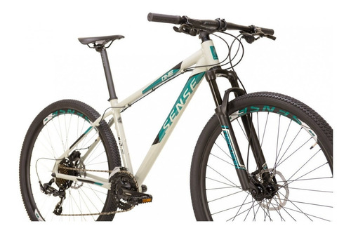 Imagem 3 de 3 de Mountain bike Sense One 2021 aro 29 L 21v freios de disco hidráulico câmbios Shimano Tourney TY500 cor cinza/acqua