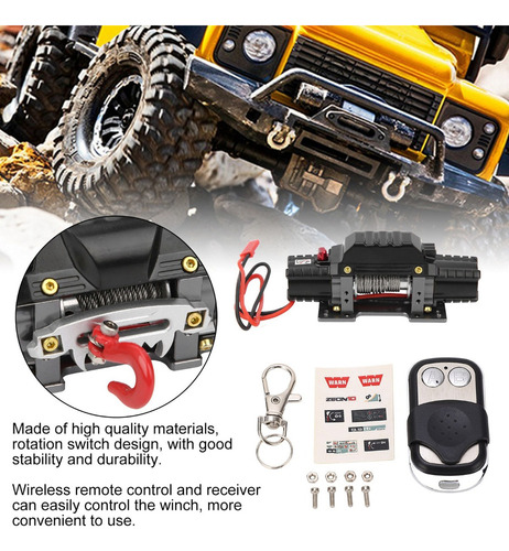 Cabrestante Simulado De Doble Motor Automático De Metal Rc