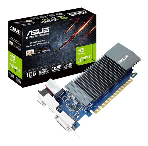 Placa De Video Asus Geforce Gt 710 Sl-1gd5-brk 1gb Gddr5 0db