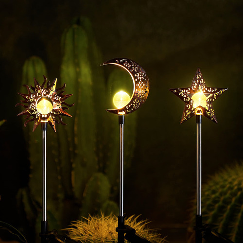 Luces Solares Decorativas Para Jardín, Impermeables, Led