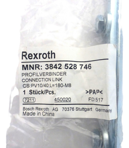 Empalmador De Perfiles Rexroth 3 842 528 746