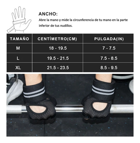 Guantes Para Gym Pesas Deportivos Muñequeras Mujer Y Hombre