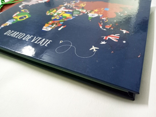 Diario/bitácora/cuaderno De Viaje Artesanal T/dura Colorful