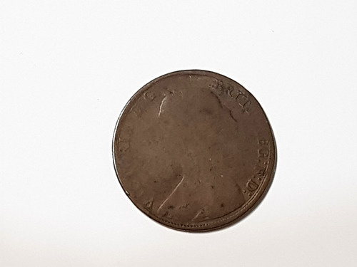 Moneda Gran Bretaña 1/2 Penique Half Penny Gastada 1864 Circ