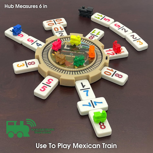 Chh Juego De Dominó De Pollo Y Tren Mexicano De Tamaño Profe