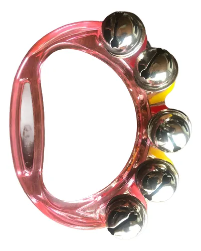 Cascabeles Instrumento Musical Niños Agitador Rosado