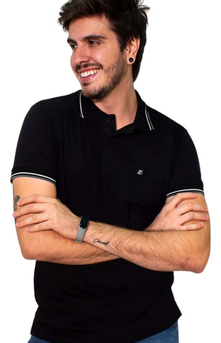 Camiseta Polo Masculina Filete Anticorpus Original 56000