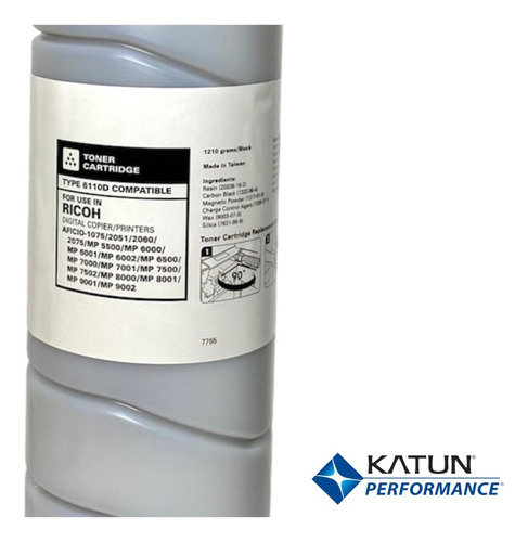 Toner Ricoh Af 1060, 2075 Mp 6001, 7001 Tipo 6110d Katun