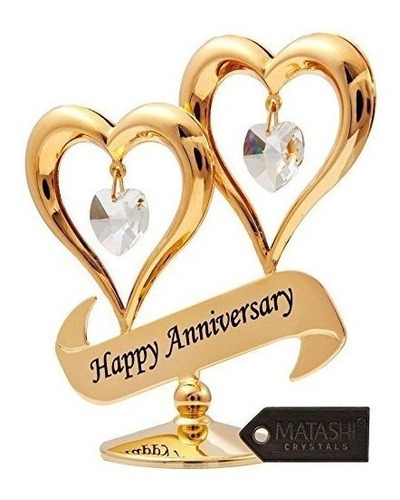 Matashi Parents Day Gift 24k Chapado En Oro Happy Anniversa.