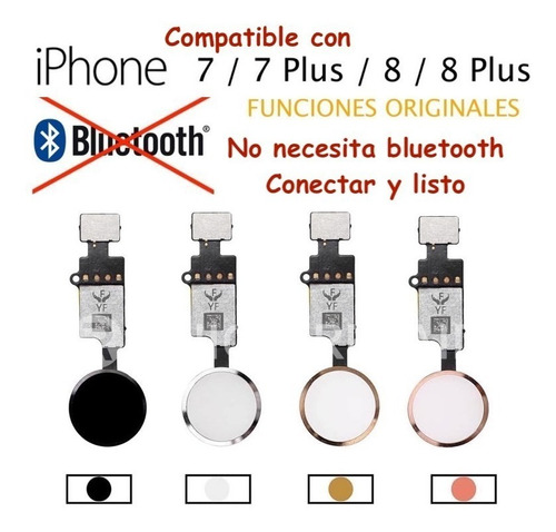 Flex Botón Home iPhone 7 7 Plus 8 8 Plus Universal Yf  V4.0 