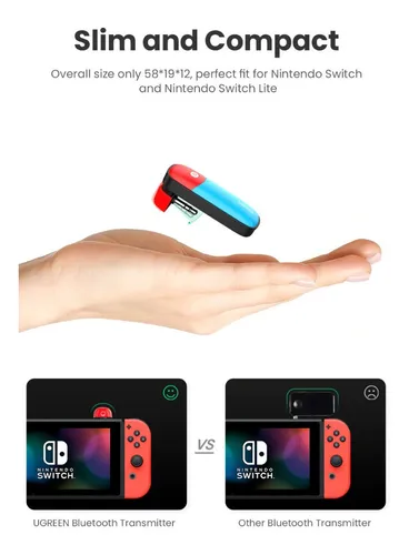 Transmisor Bluetooth Para Nintendo Switch Ultra Baja Latenci