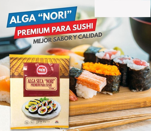 Alga Nori Para Sushi-rollos(el Mejor Precio Del Ecuador!!)