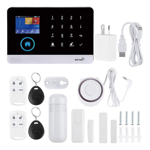 Kit Alarma Sensores Wifi Gsm Tuya Smart Con App Configurada