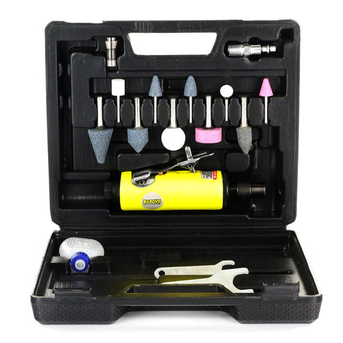 Amoladora Recta 1/4 Neumatica Accesorios Maletin Barovo F C