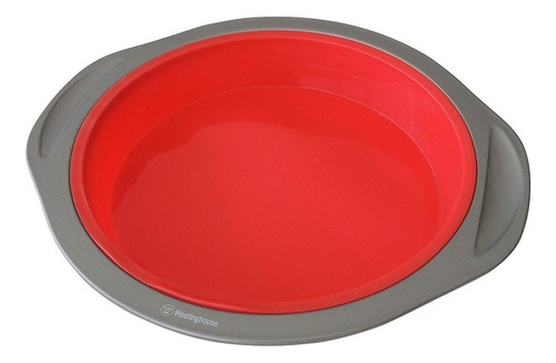 Molde De Silicón Westinghouse Circular Para Pan O Gelatina Color Rojo