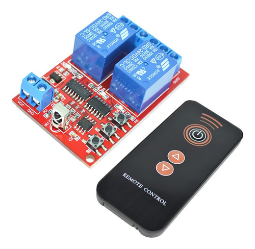 Módulo De Control Remoto Inalámbrico De 24v 2 Canales Con