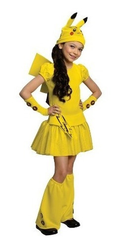 Disfraz De Pikachu Rubie's Un Solo Color Para Niña