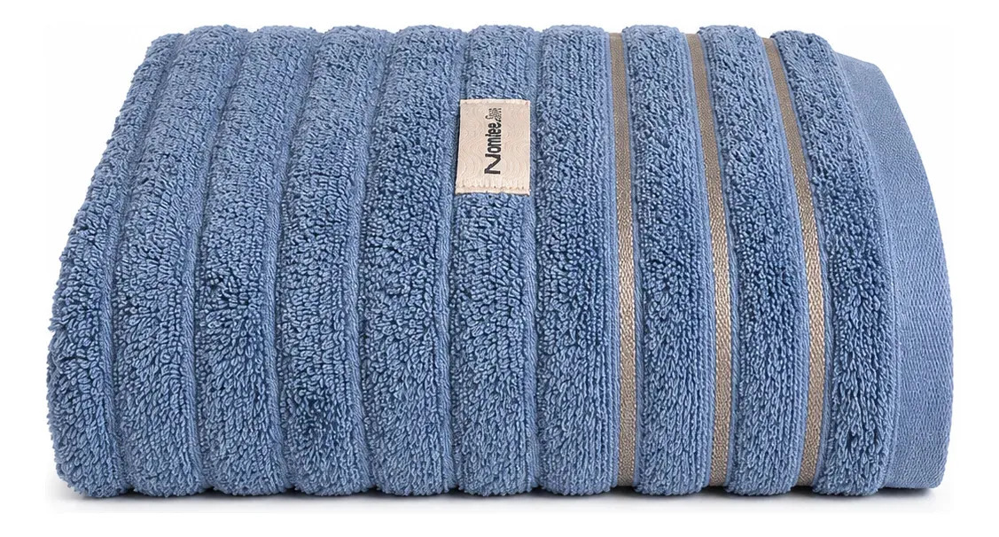 Toalha De Banho Grossa 75x150cm | 600g 100% Algodão Banhão Cor AZUL ENVELHECIDO