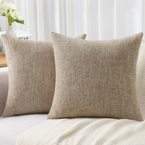 Juego De 2 Fundas De Almohada Decorativas 45 X 45 Cm, Textur