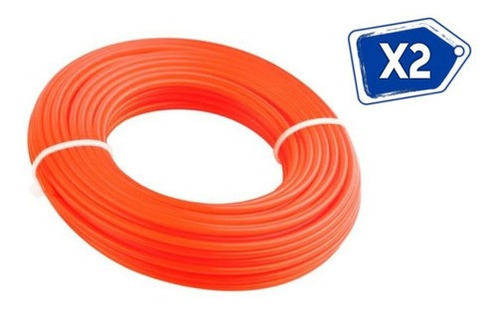 Cable Para Desmalezadora Tolsen Naranja 2.4mm 15m