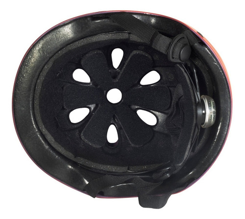 Casco Juvenil Bici C/luz Ajustable Skate Rojo Talla Chico