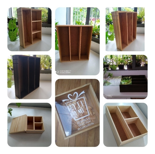 Imagen 8 de 9 de Cajas Guacales De Madera Para Decoraciones Arreglos Regalos