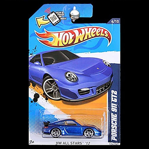 2012  124 hw All Stars '12 porsche 911 gt2 azul 1: 64