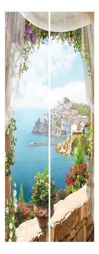 2x 3d Door Wallpaper Mural Autoadhesivo Arte De La Pared