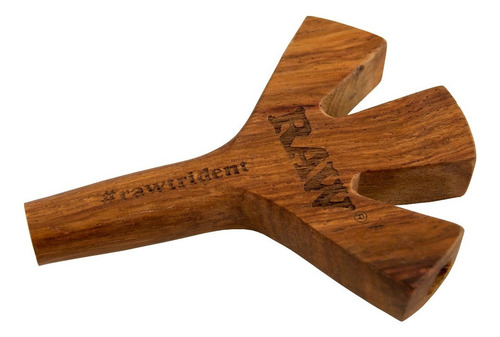 Raw Trident Holder Wooden Madera Tridente Pipa Candyclub