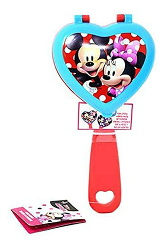 Cepillo Para Cabello - Minnie Mickey Mouse Red 2 En 1 Cepill