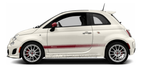 Calco Fiat 500 Kit Ambos Laterales