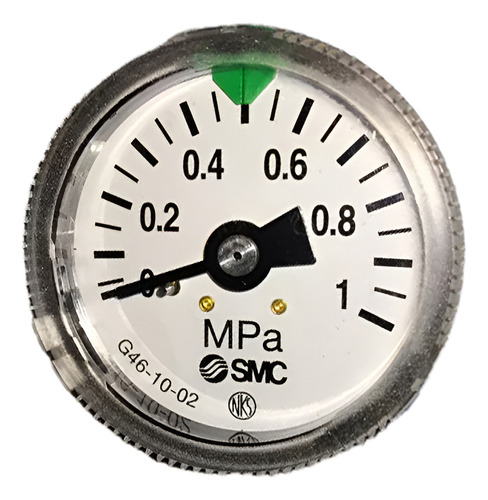 Manômetro 0 - 1 Mpa (10 Bar) R1/4 G46-10-02 - Smc