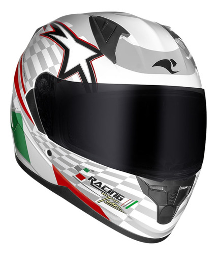 Capacete Race Tech Grid Sector Italy Brilhante Itália