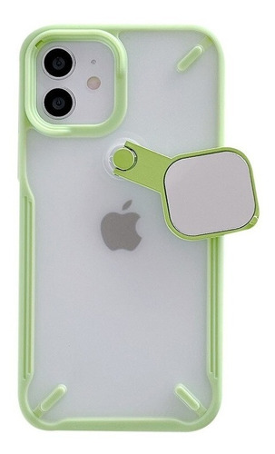 Funda Para iPhone Uso Rudo Protector Cámaras C/ Espejo +mica