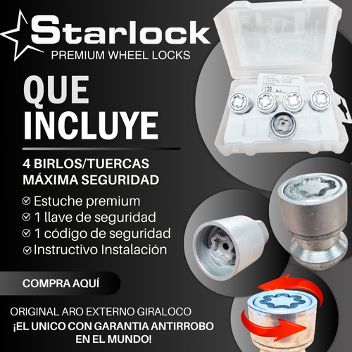 H1e Starlock Antirrobo 12 X 1.5 Mm Para Jmc Vigus 2023-2027