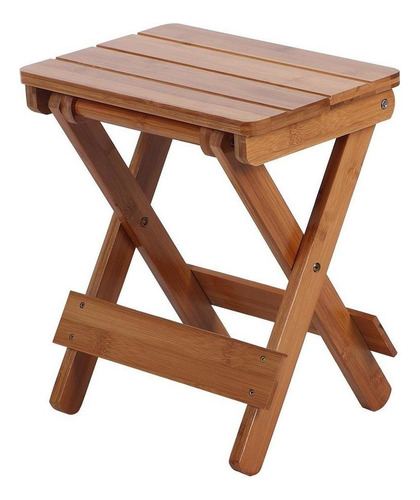 Taburete Plegable De BambĂș Silla De Hogar Al Aire Libre Por