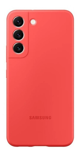 Case Samsung Silicone Cover Para Galaxy S22 Normal Rojo