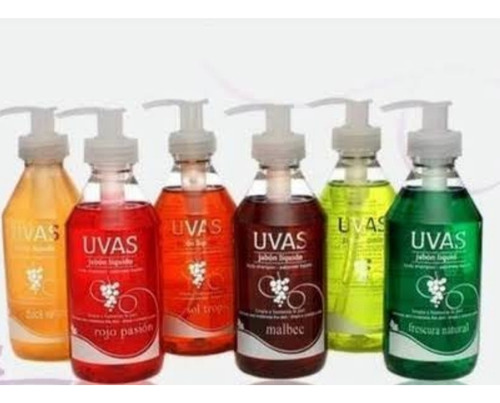 Jabones Liquidos -set De 5 Aromas Uvas Cosmeticos