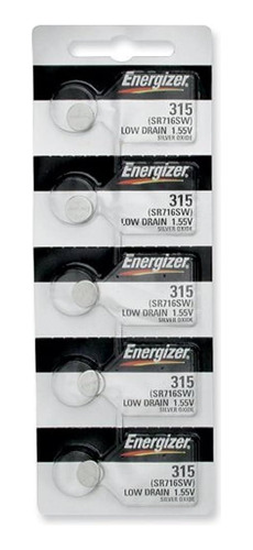 Pilha Bateria Relógio 315 Sr716sw Energizer C/5 Un