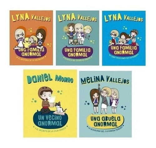 Pack Una Familia Anormal ( 5 Libros) - Lyna Vallejos Morro